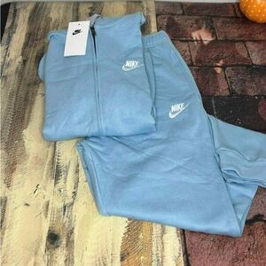 Unisex Nike Baby Blue Joggers Sweatsuit Set